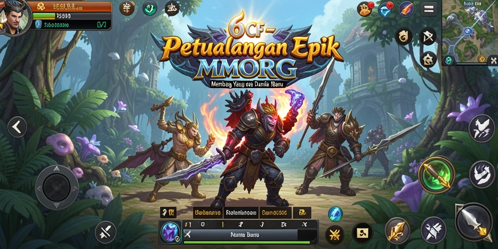 Tampilan gameplay menakjubkan dari 6CF MMORPG.