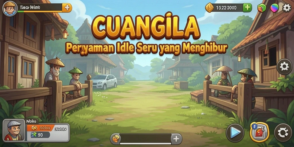 Tampilan gameplay CUANGILA dengan elemen Idle yang menarik.