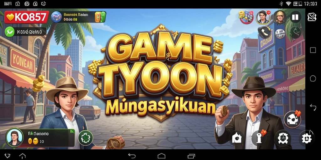 Screenshot KO857 menampilkan pemain yang mengelola bisnis dengan cerdas.