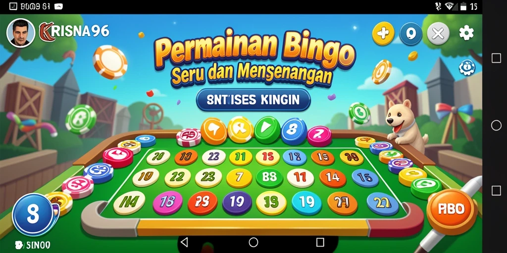 Screenshot gameplay seru dari KRISNA96 saat bermain Bingo.