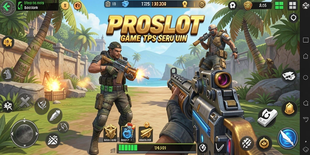 Screenshot gameplay PROSLOT menampilkan aksi seru dan karakter unik.