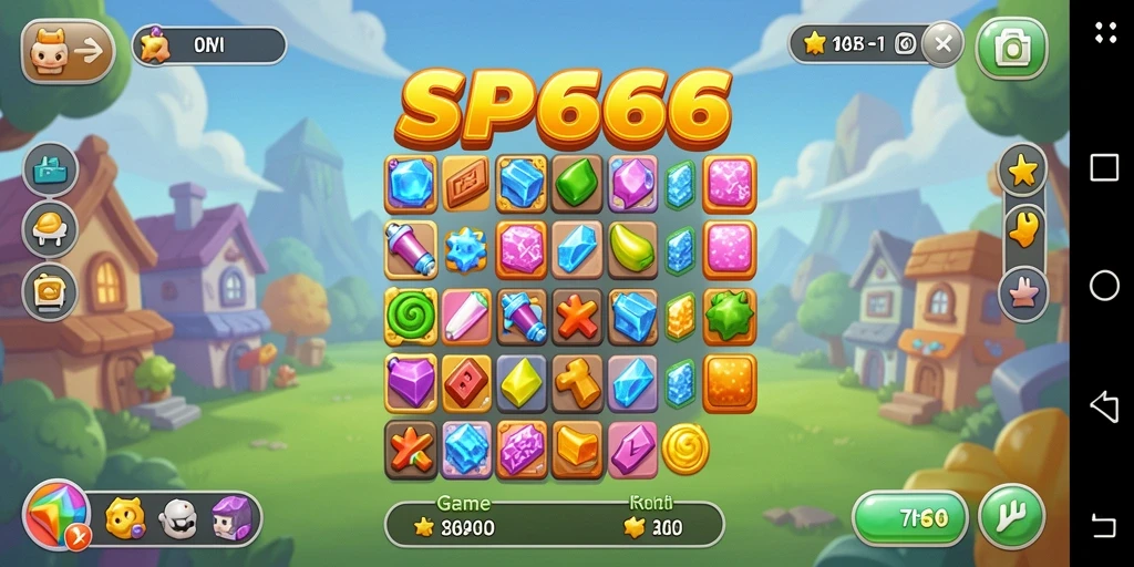 Tampilan gameplay penuh warna dari SP666.